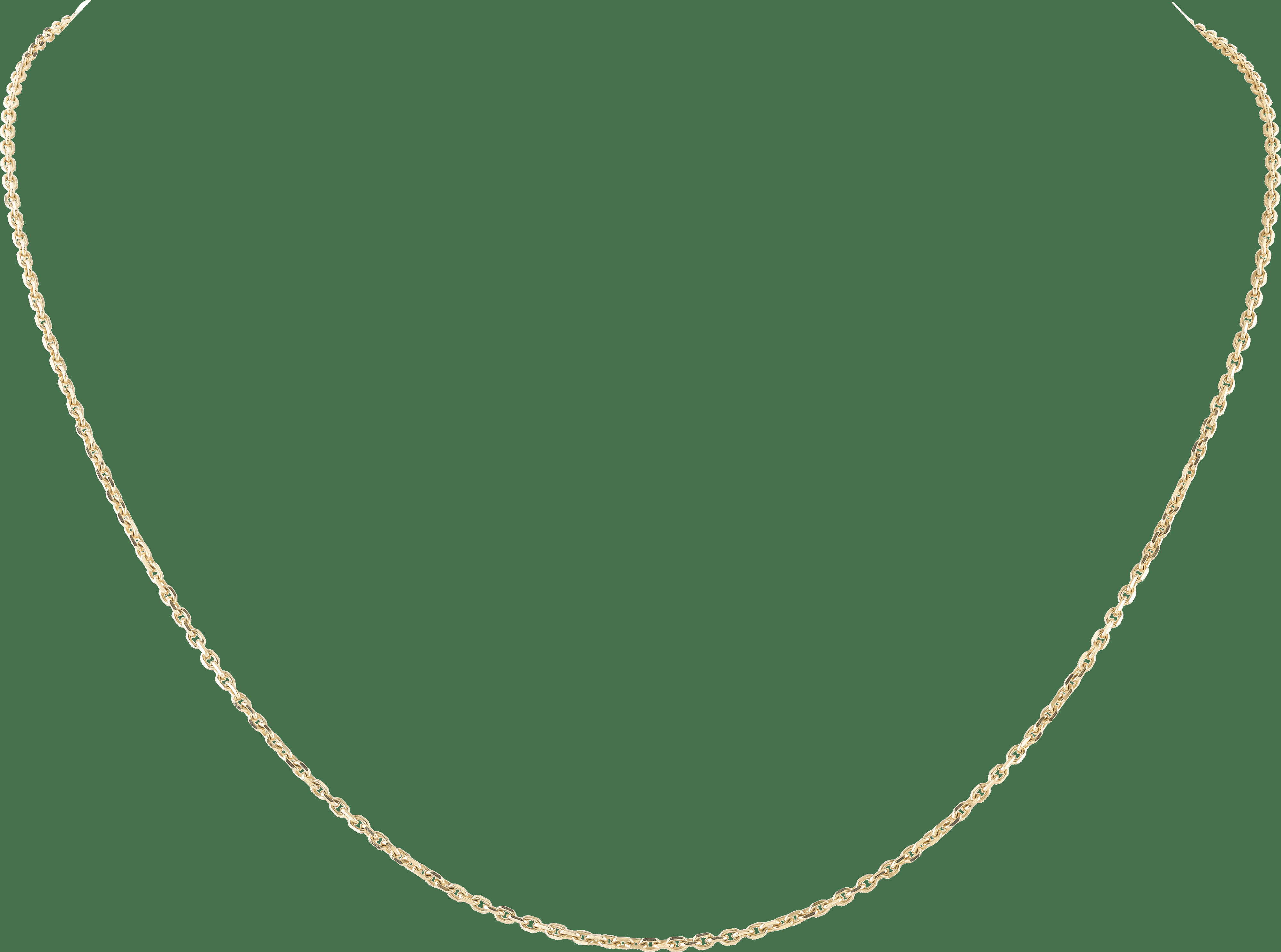 Цепочка со звеньями со скошенными краями, желтое золото