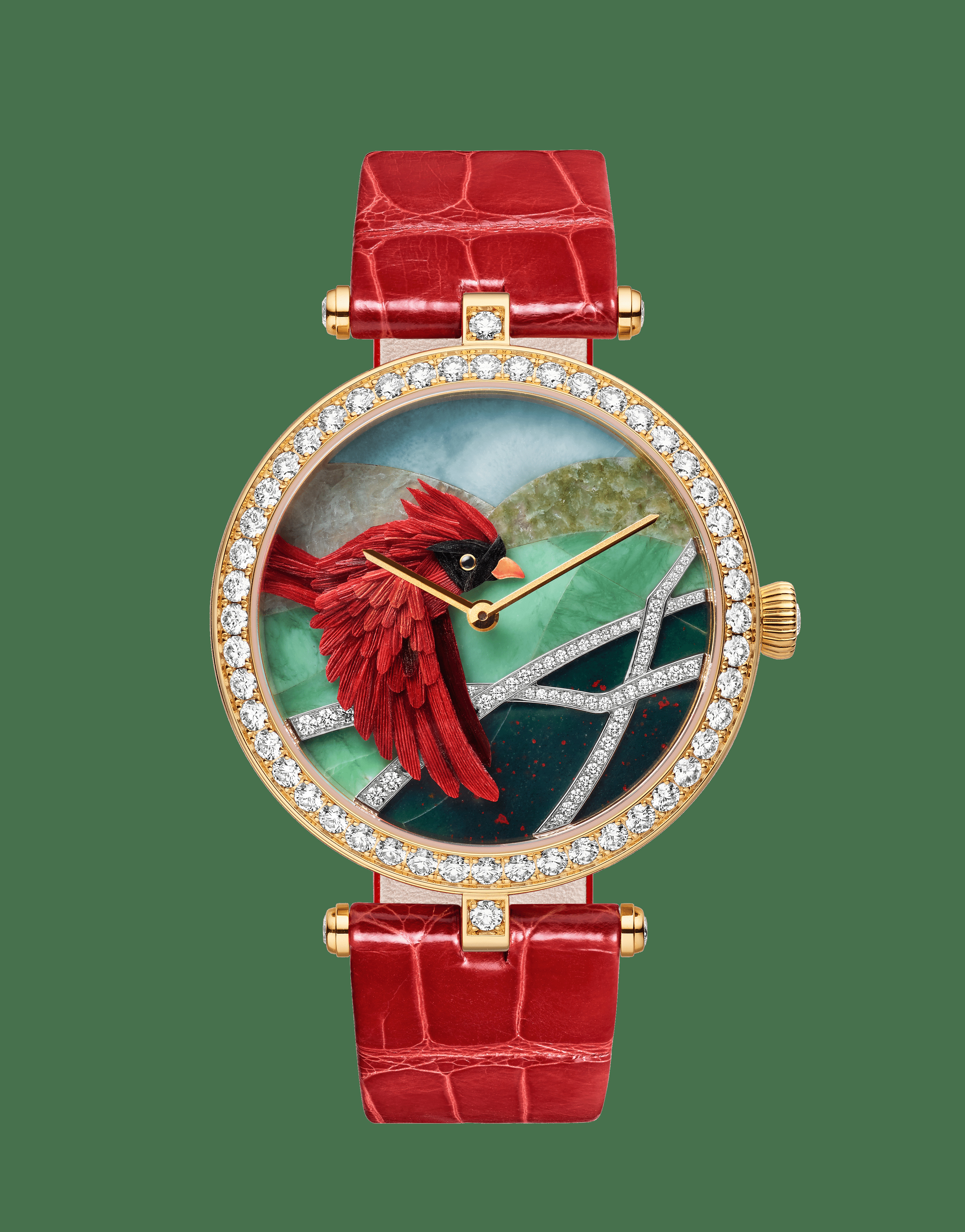 Часы Lady Arpels Cardinal Carmin