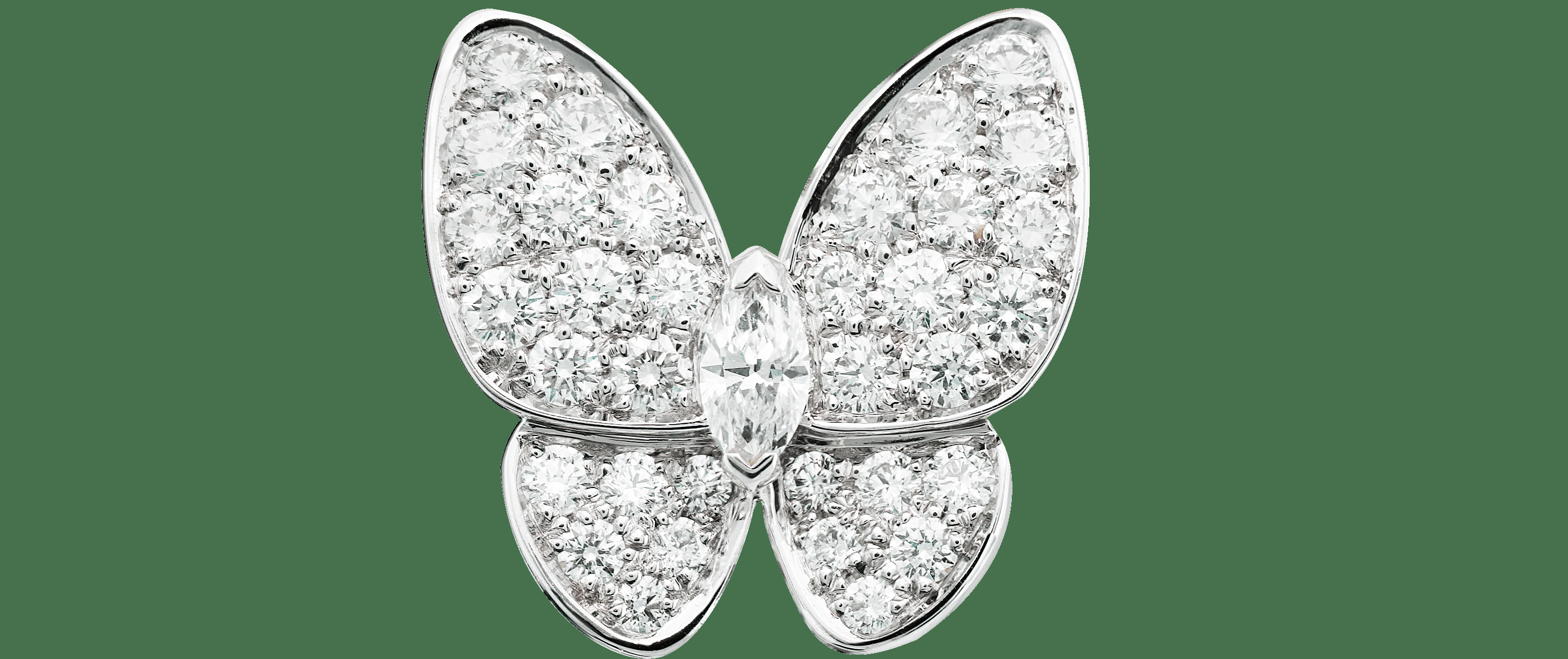 1 серьга TTwo Butterfly, белое золото, бриллианты