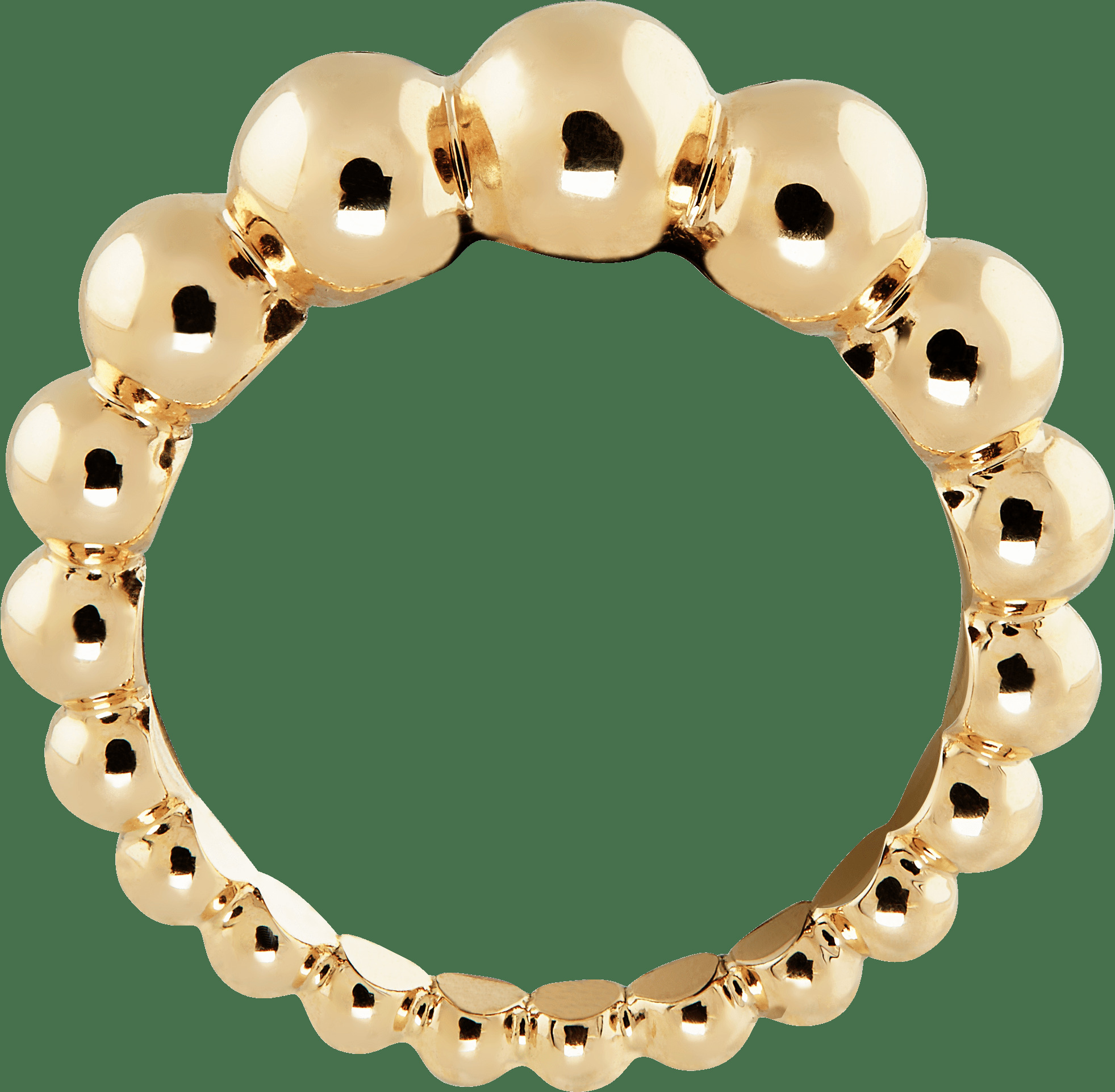 Кольцо Perlée perles d'or Variation, желтое золото.