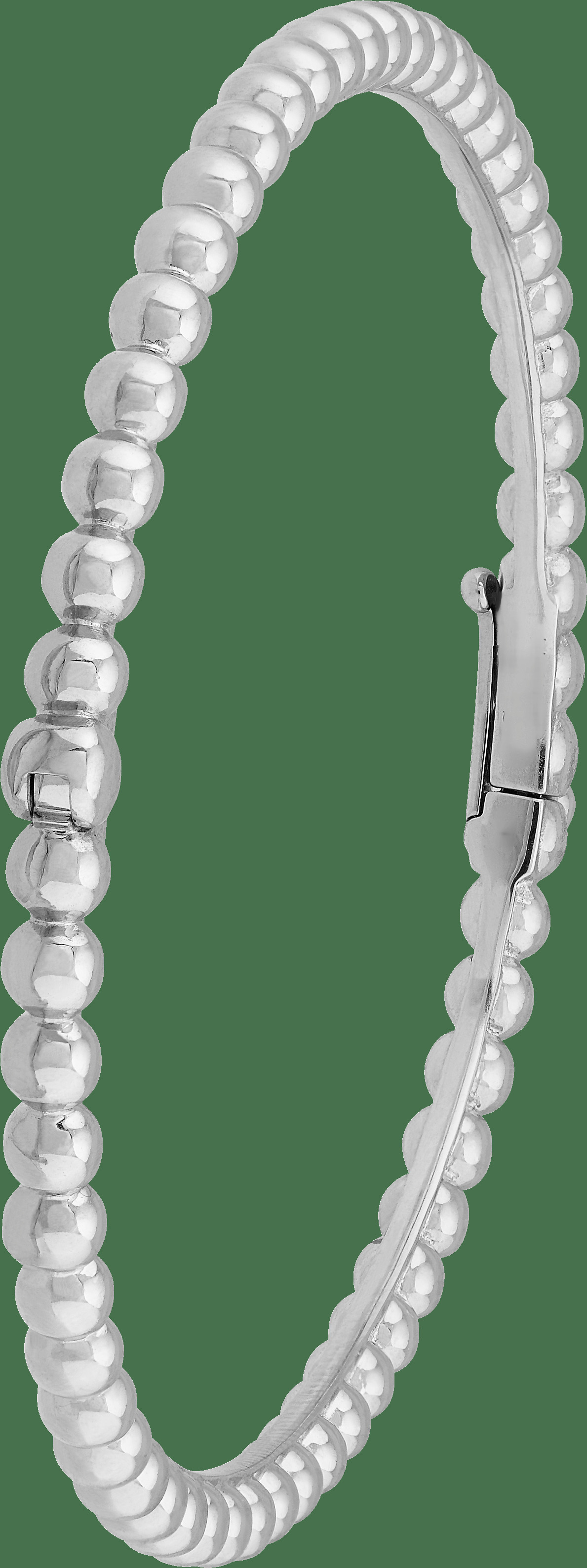 Браслет Perlée Perles d’or, белое золото, средняя модель