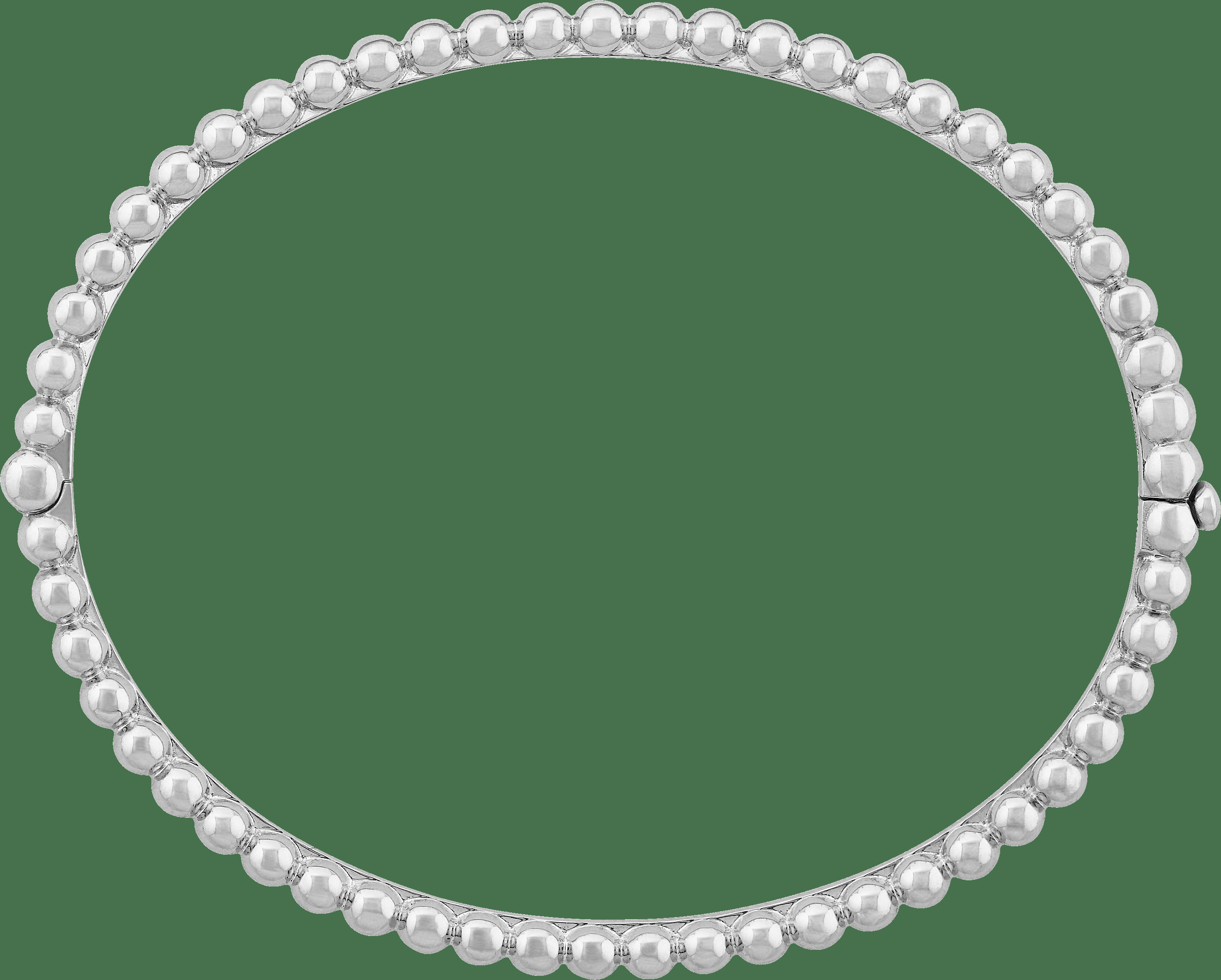 Браслет Perlée perles d'or, белое золото, миниатюрная модель.