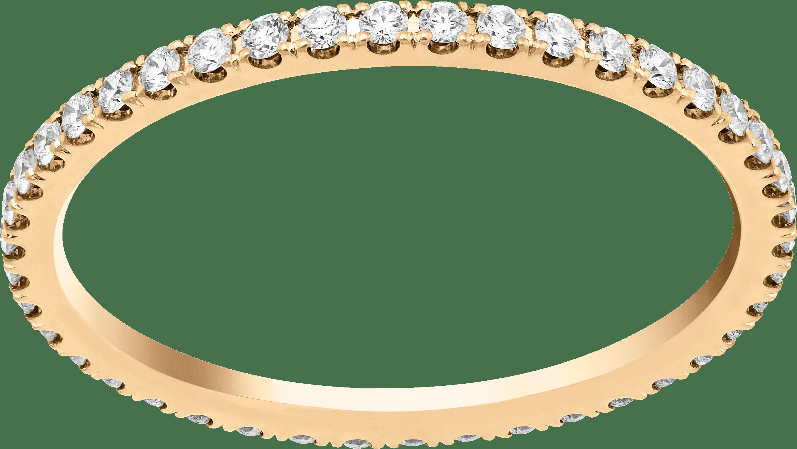 Обручальное кольцо Félicité, 1,25 мм, желтое золото, бриллианты