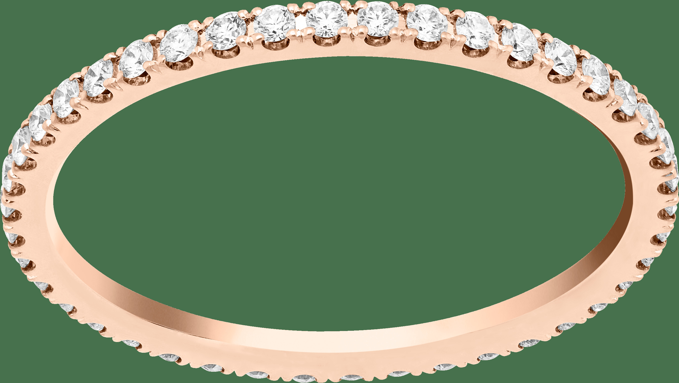 Обручальное кольцо Félicité, 1,25 мм, розовое золото, бриллианты