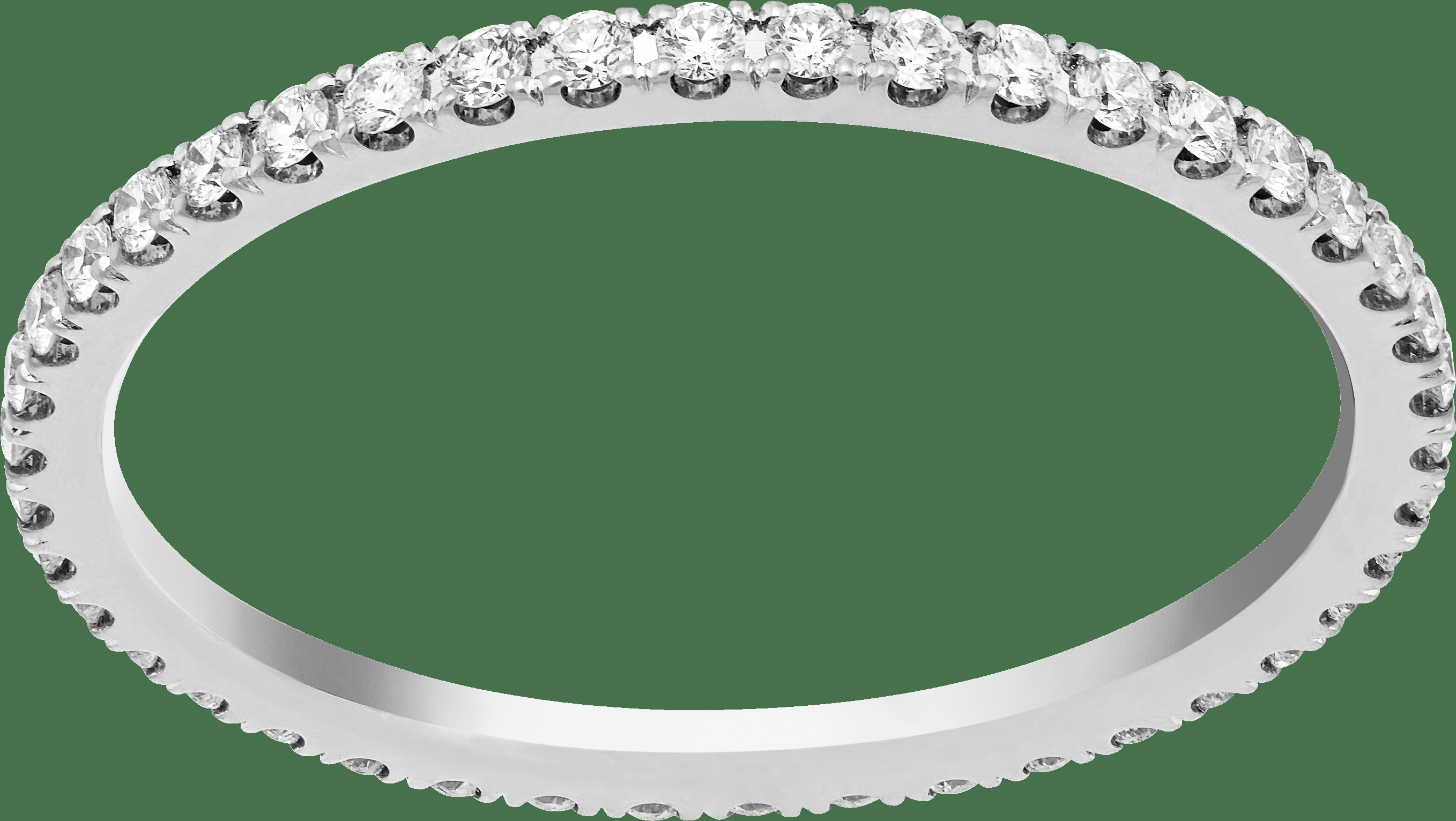 Обручальное кольцо Félicité, 1,25 мм, белое золото, бриллианты