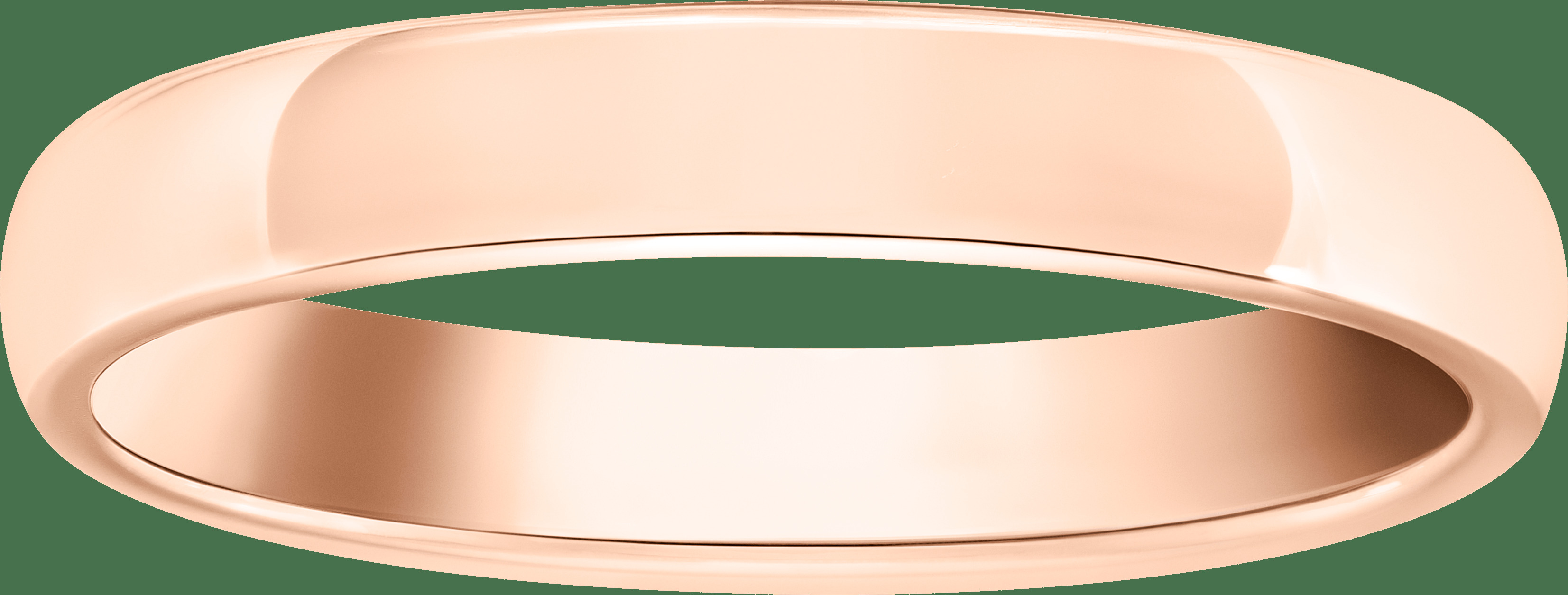 Обручальное кольцо Tendrement, 3 мм, розовое золото
