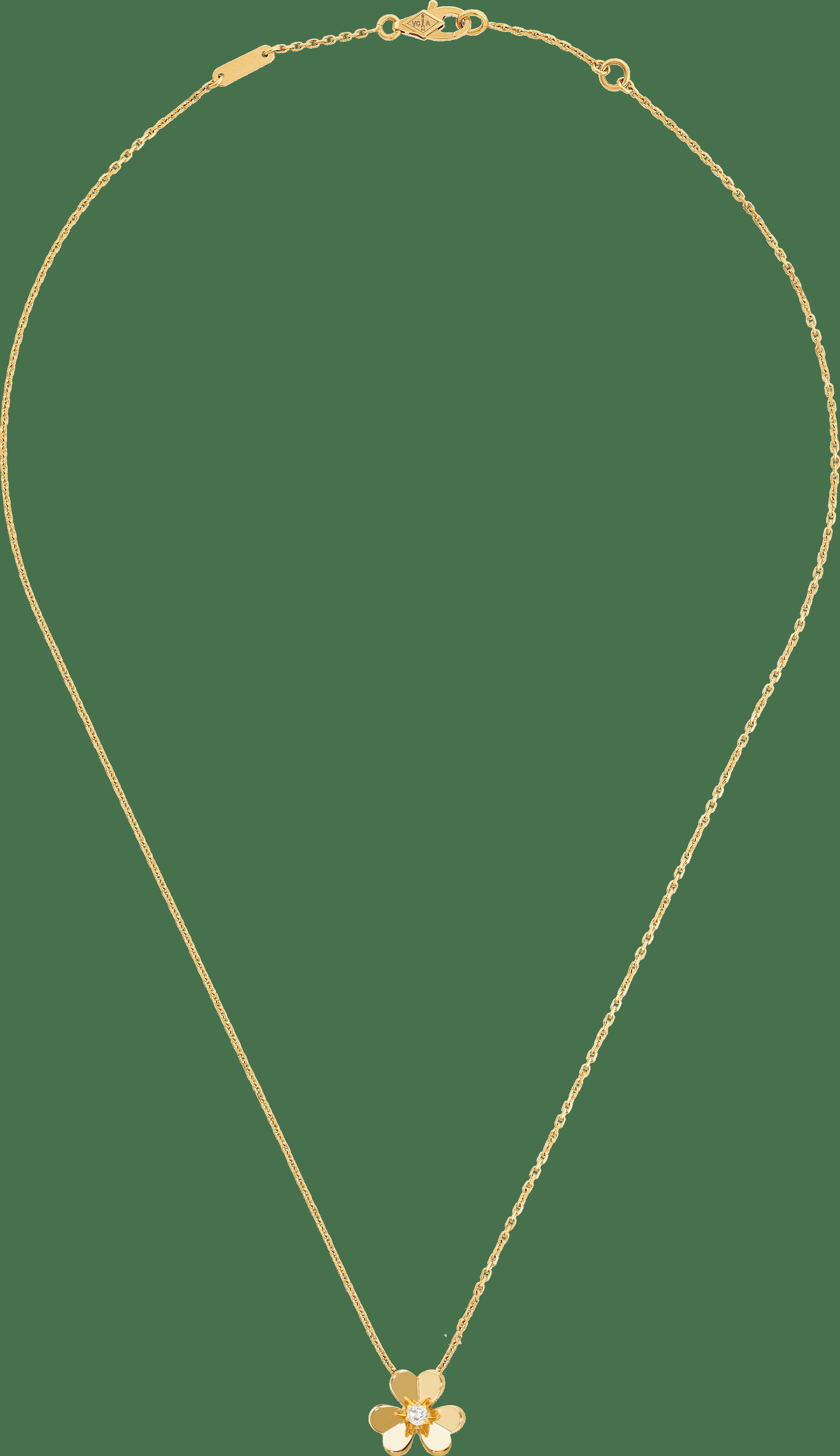 Подвеска Frivole, миниатюрная модель, желтое золото, бриллиант