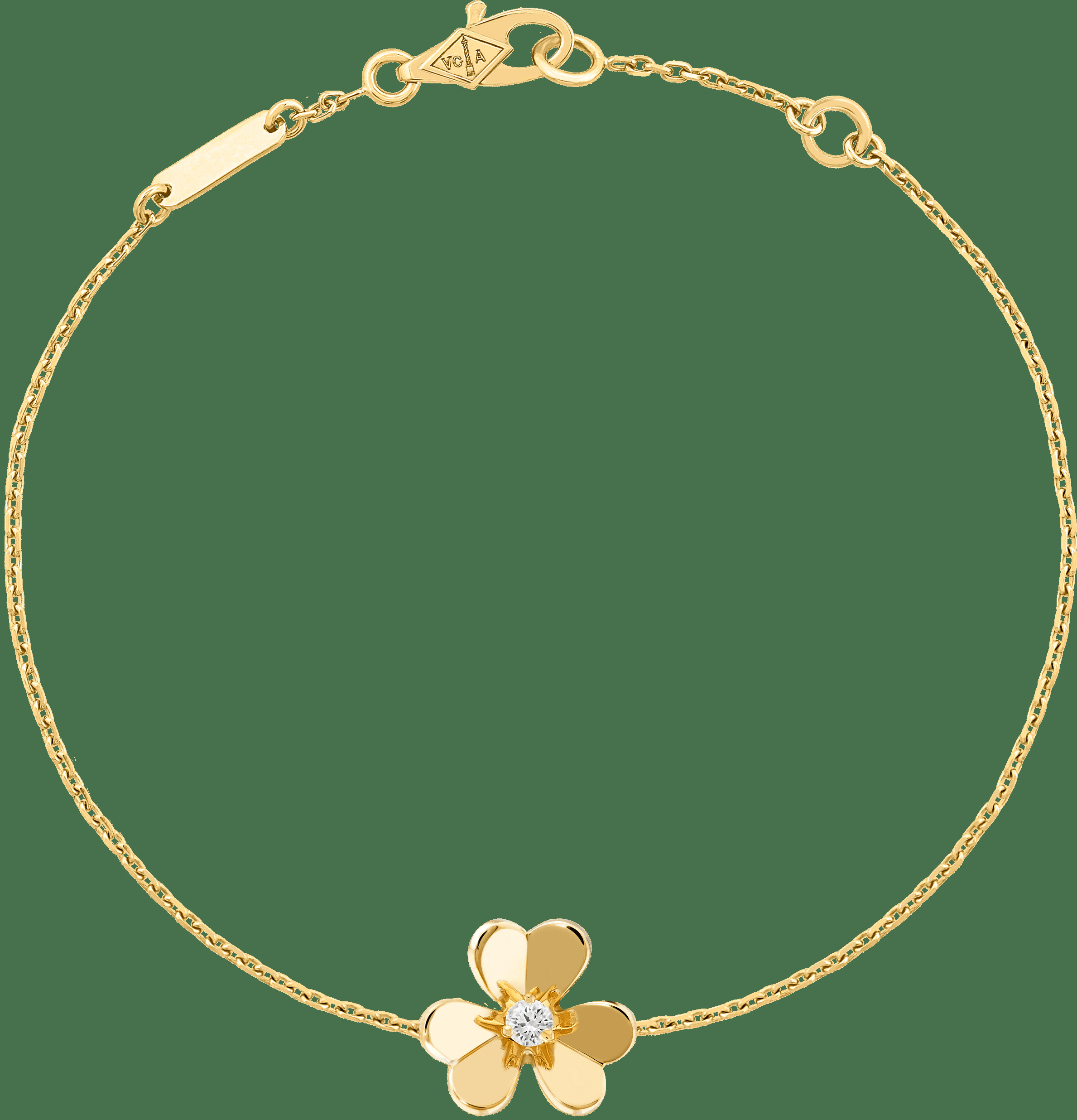 Браслет Frivole, миниатюрная модель, желтое золото, бриллиант