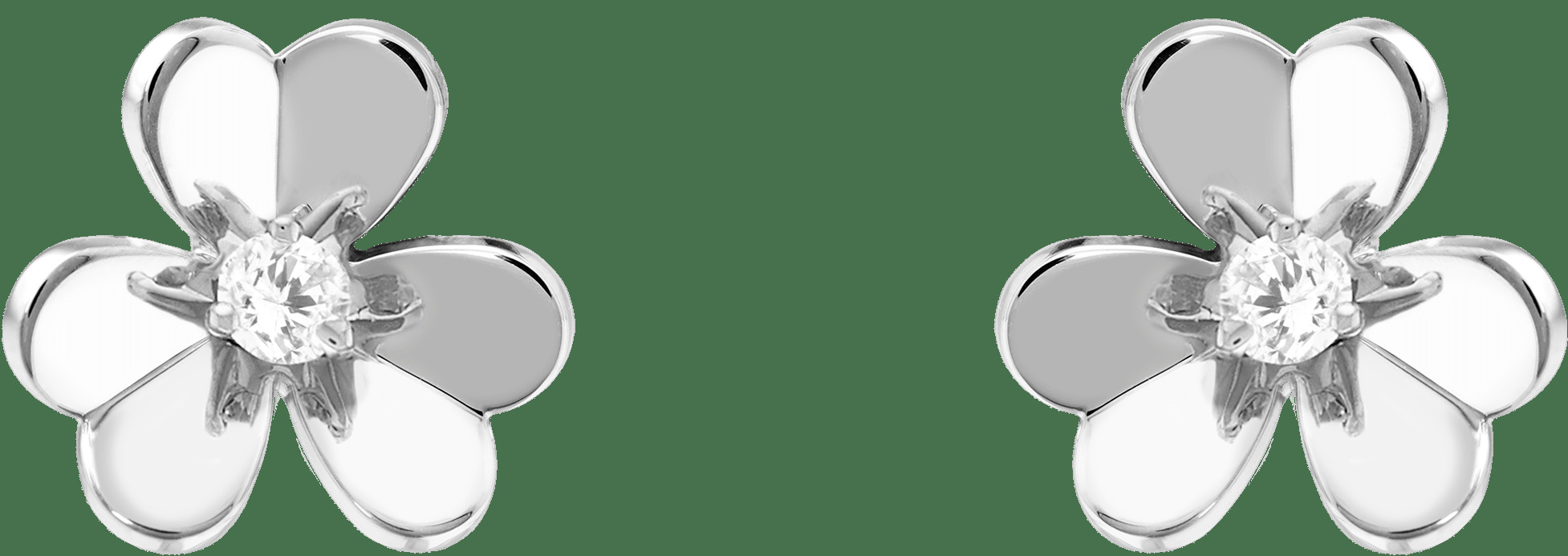 Серьги Frivole, миниатюрная модель, белое золото, бриллианты