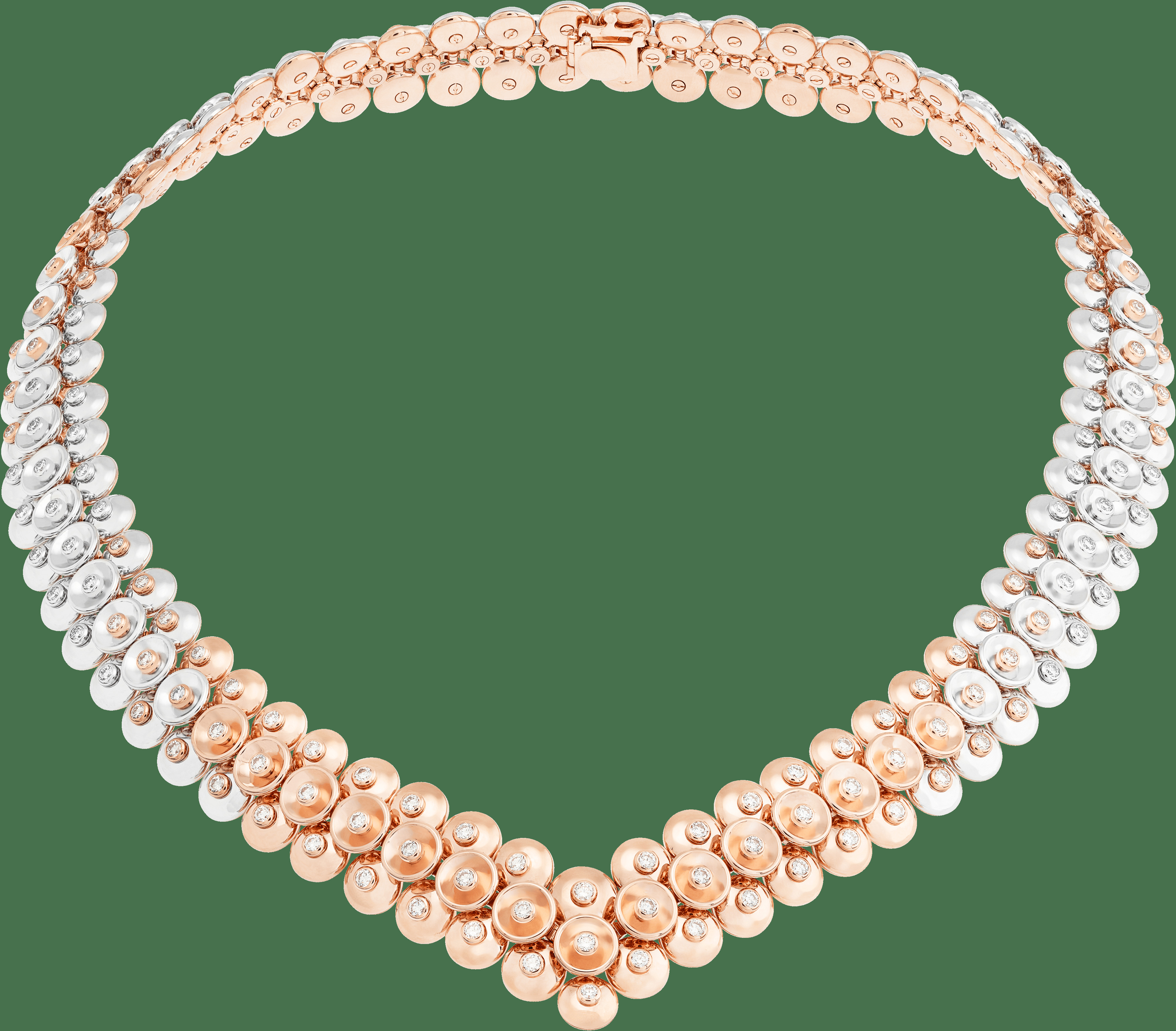 Колье Bouton d’or, розовое и белое золото, бриллианты