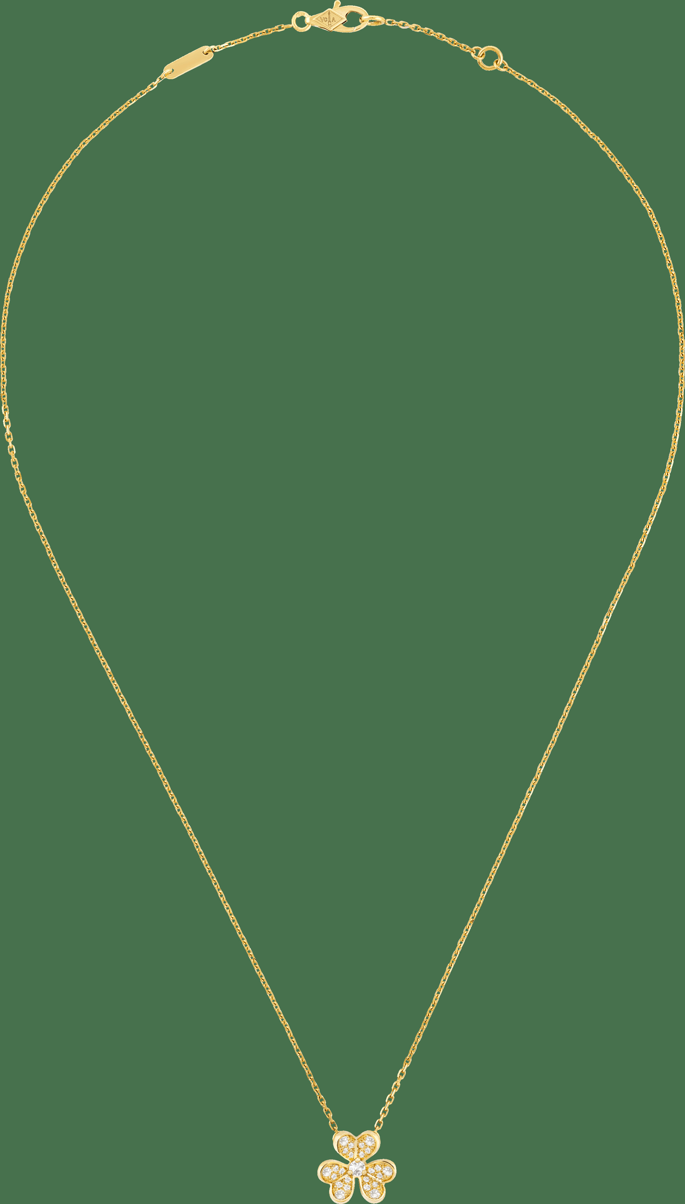 Подвеска Frivole, миниатюрная модель, желтое золото, бриллианты