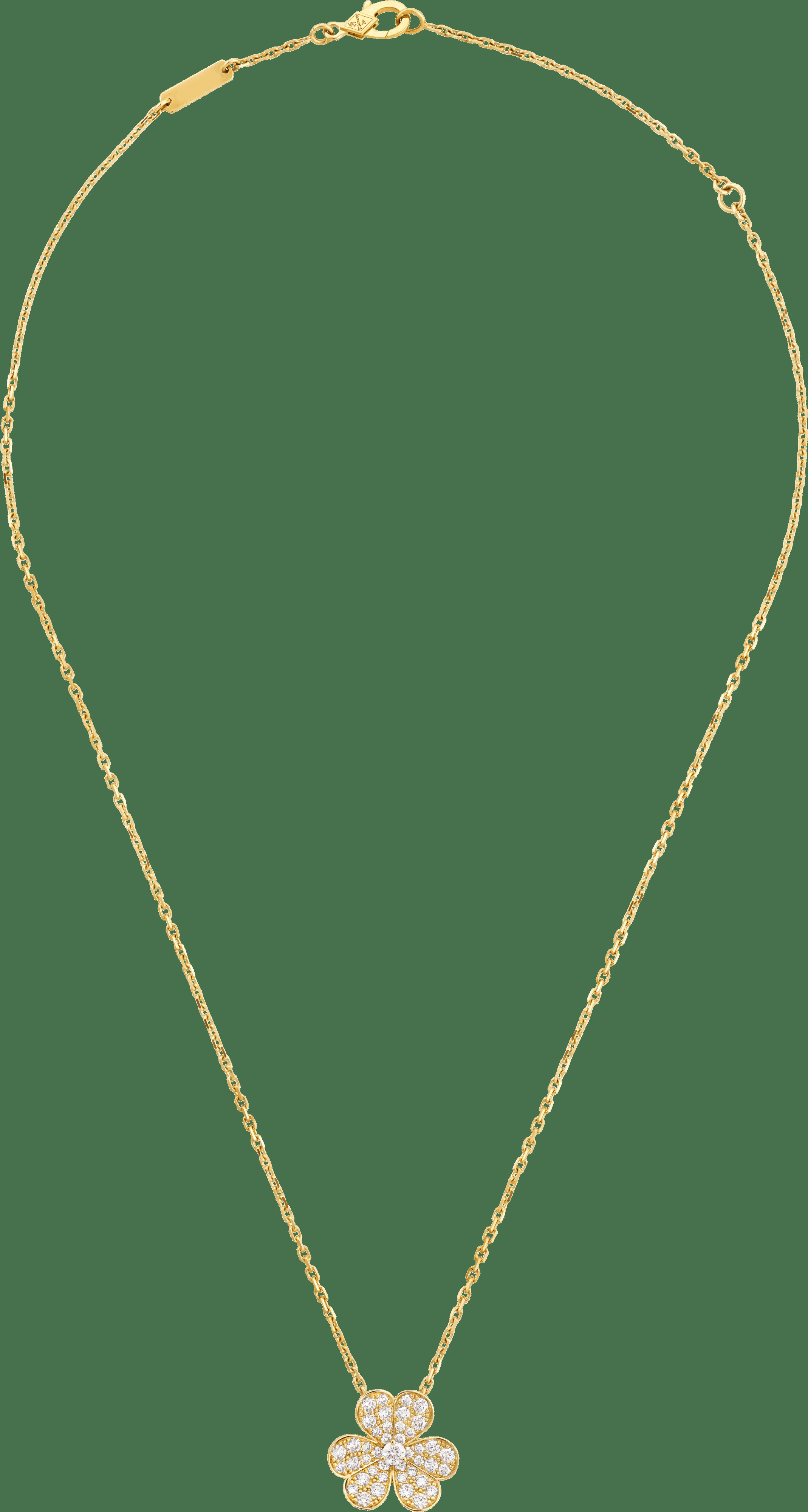 Подвеска Frivole, маленькая модель, желтое золото, бриллианты