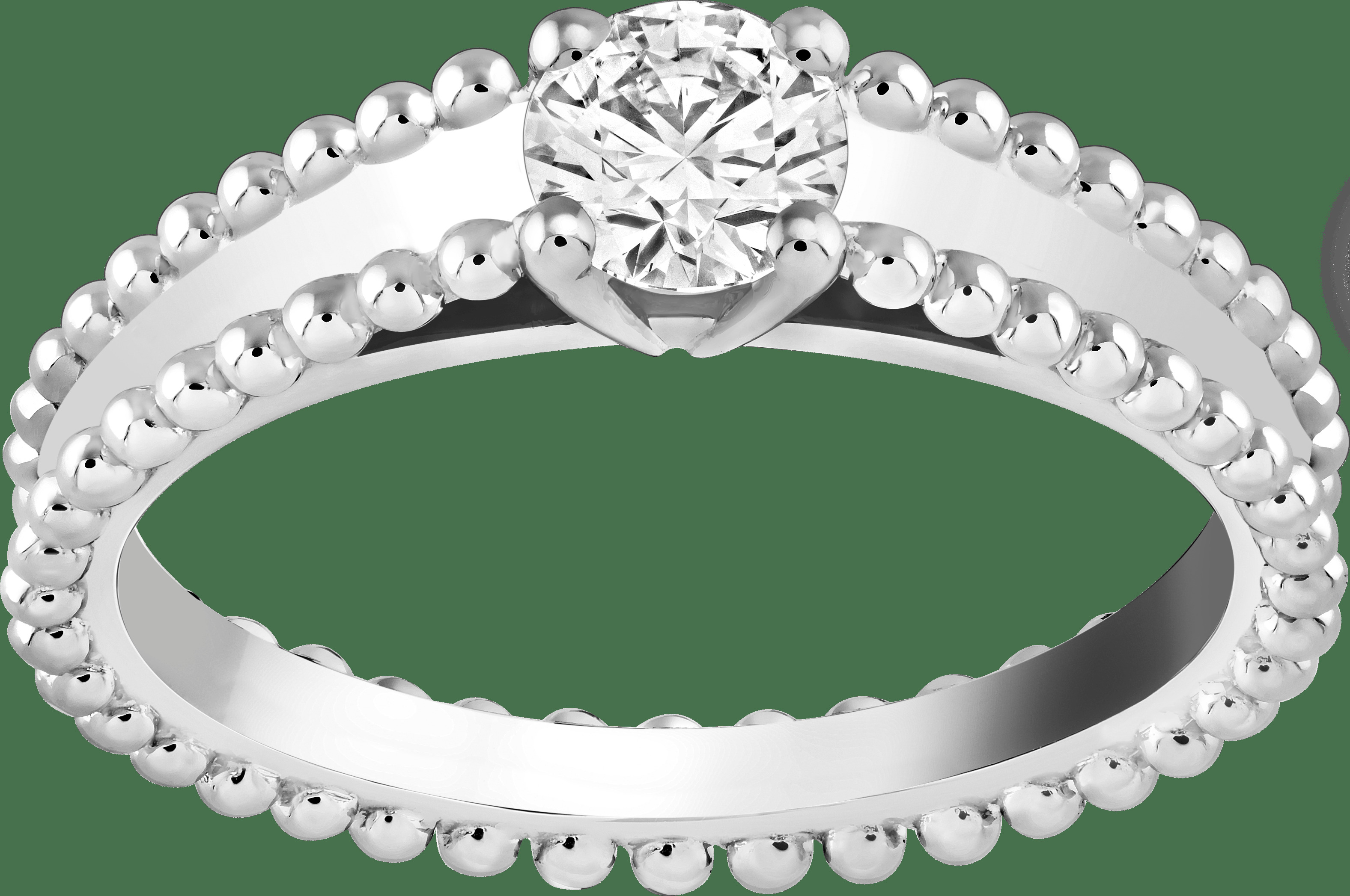 Кольцо-солитер Estelle, платина, один бриллиант круглой огранки 0,40 карата, EVVS1