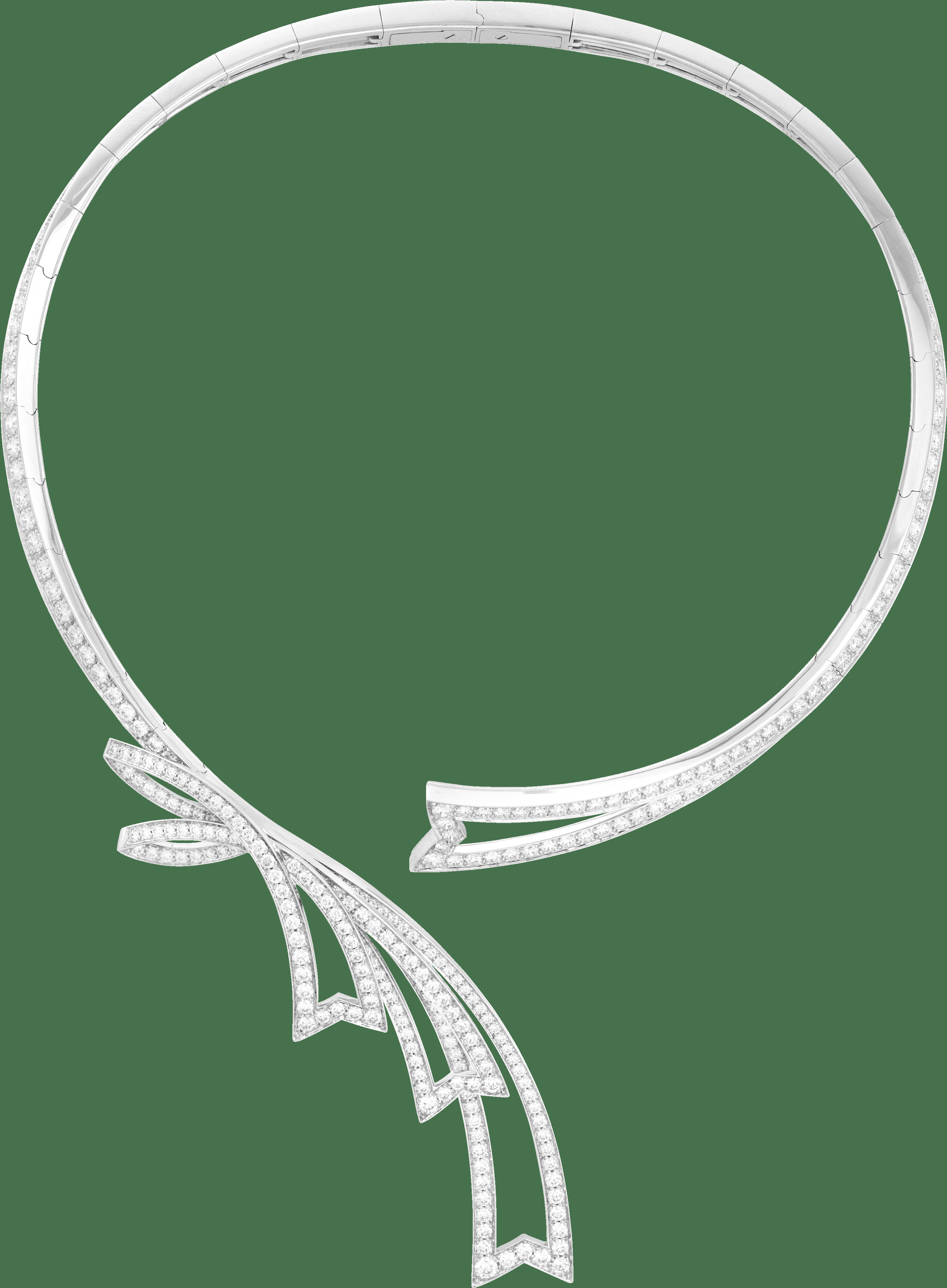 Колье Contes d’Hiver, белое золото, бриллианты