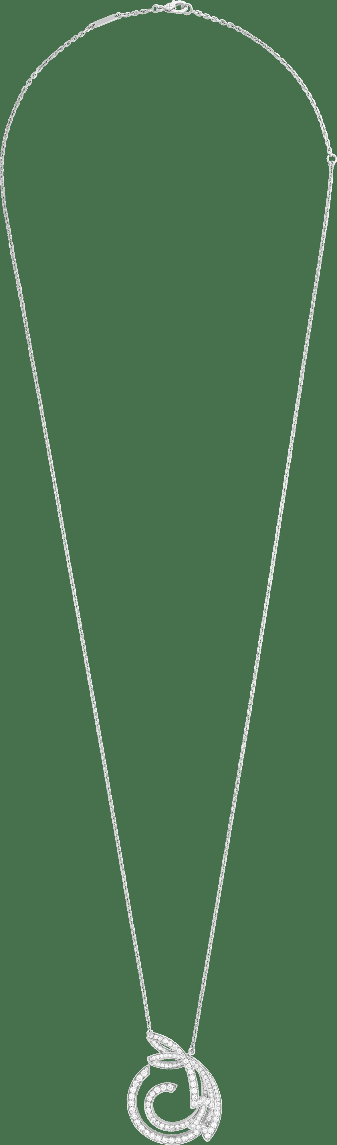 Подвеска Contes d’Hiver, белое золото, бриллианты