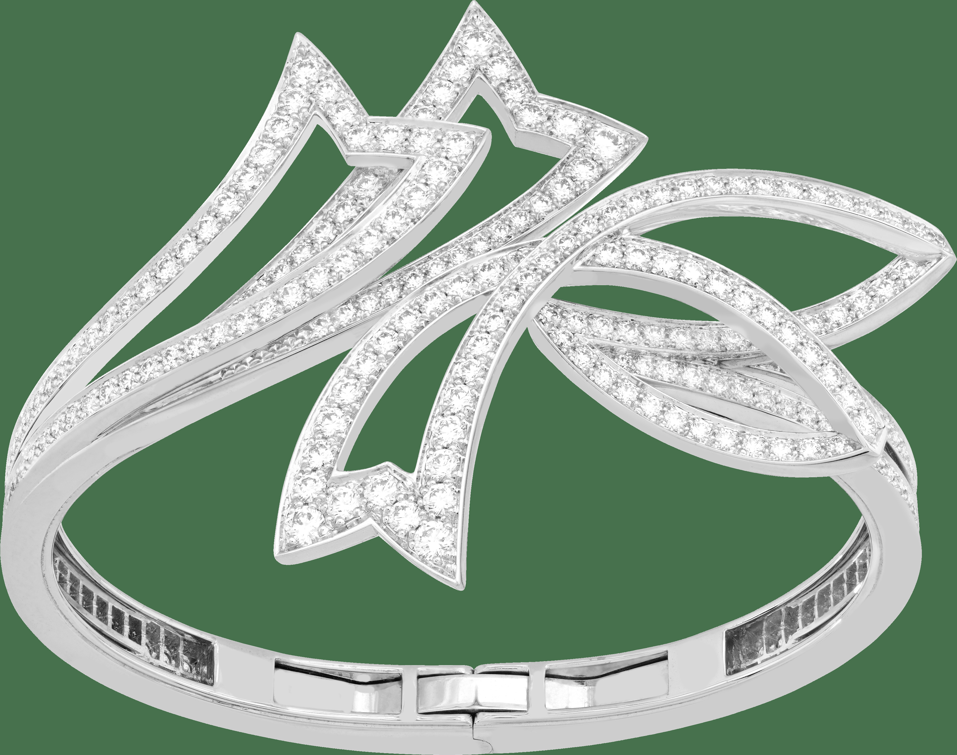 Браслет Contes d’Hiver, белое золото, бриллианты