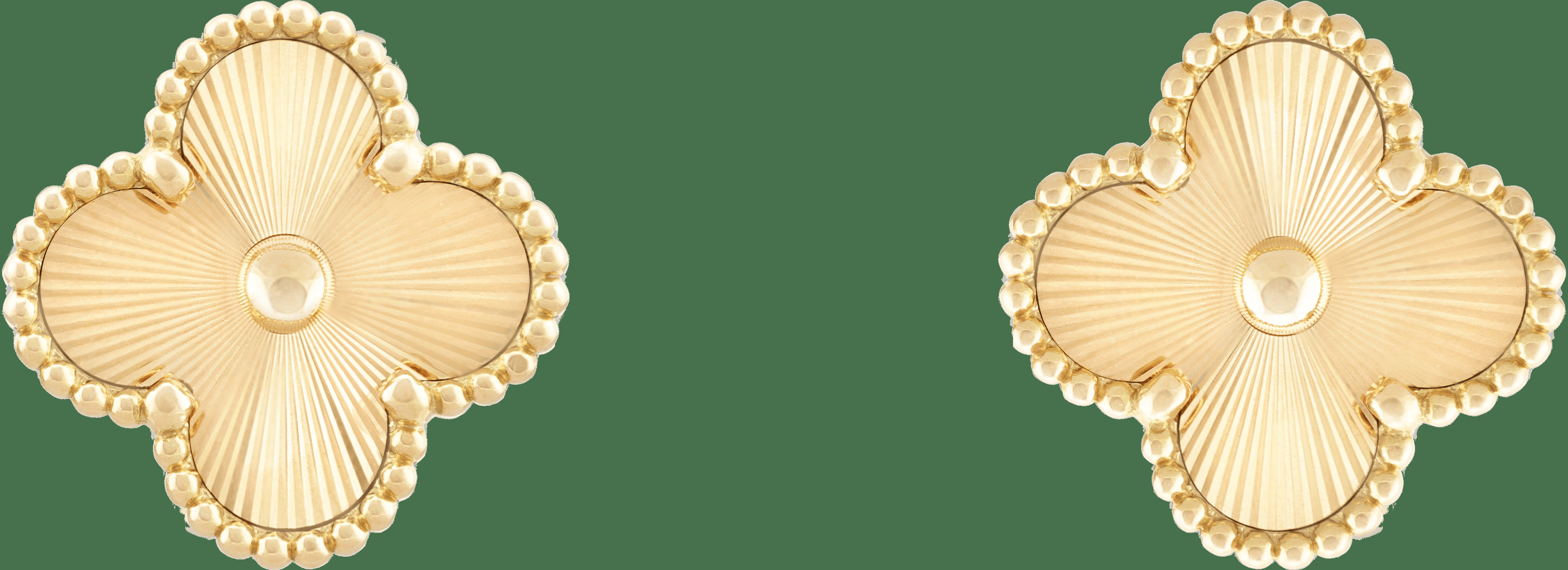 Серьги Vintage Alhambra, гильошированное желтое золото