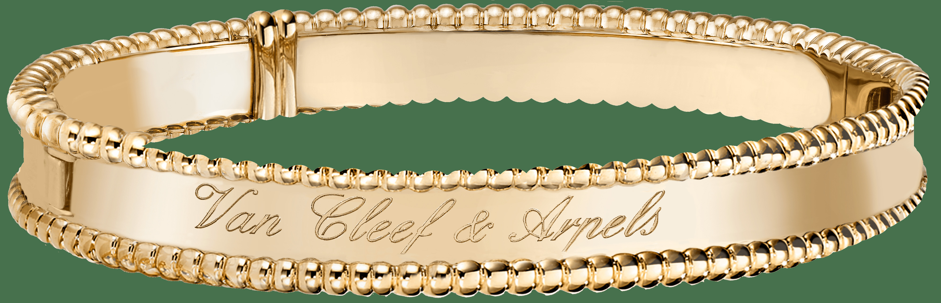 Браслет Perlée signature, желтое золото, миниатюрная модель