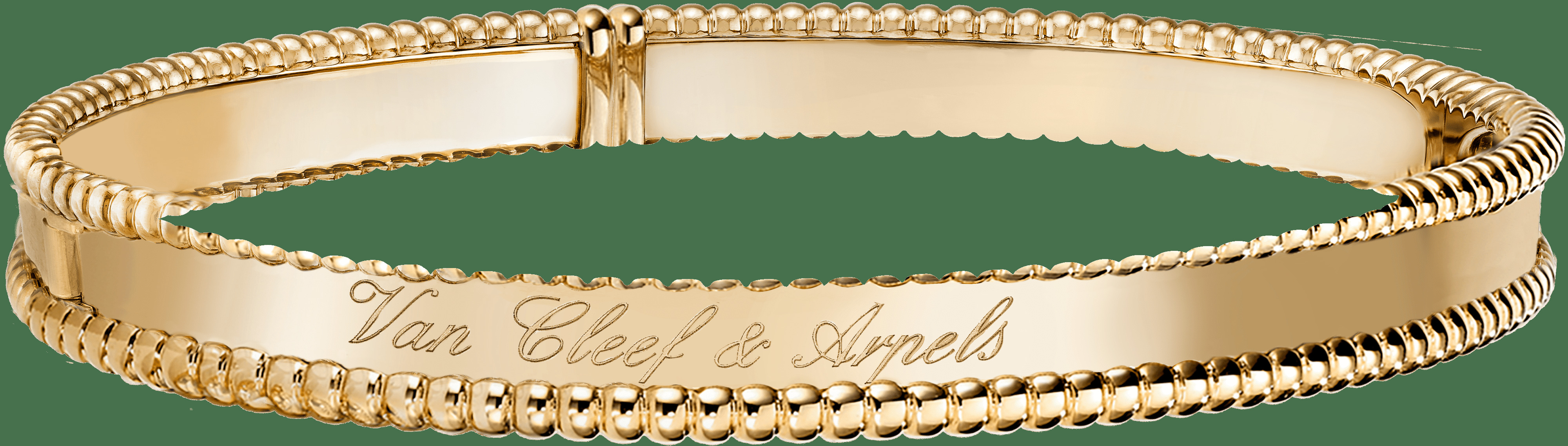 Браслет Perlée signature, желтое золото, большая модель