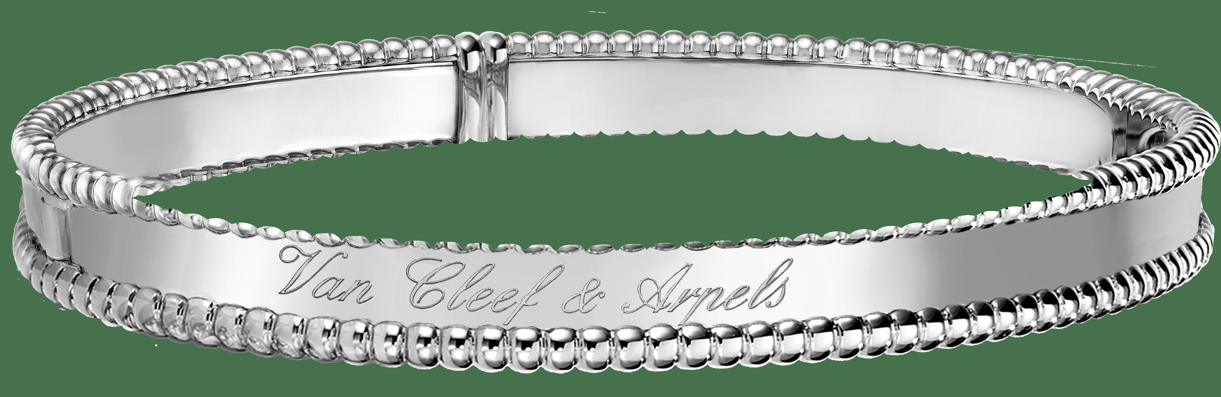 Браслет Perlée signature, белое золото, большая модель