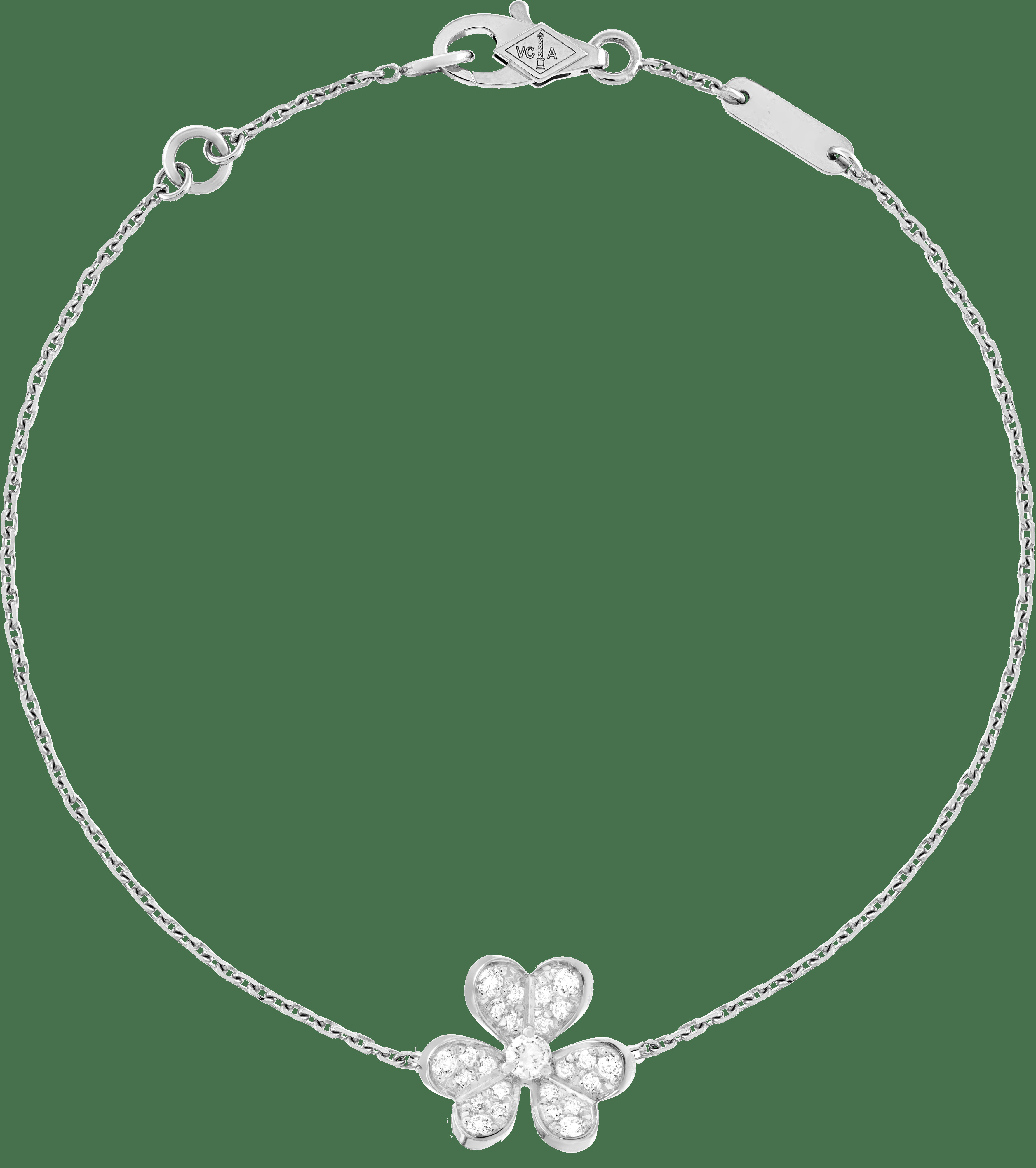 Браслет Frivole, миниатюрная модель, белое золото, бриллиант