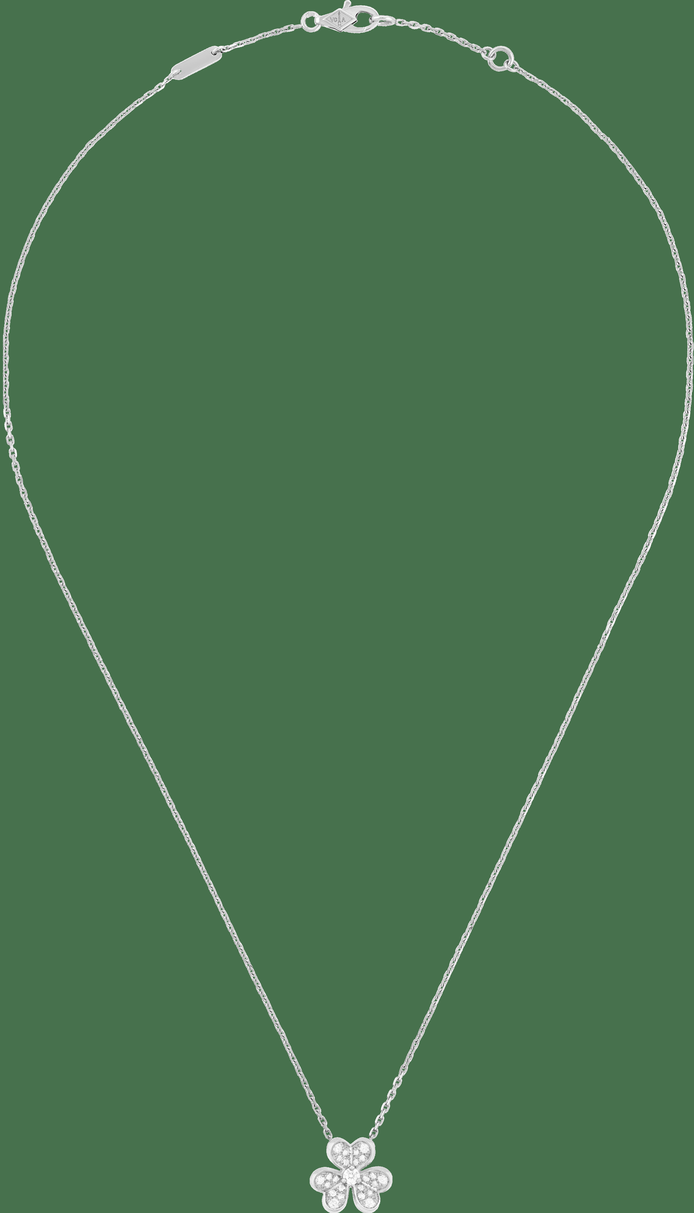 Подвеска Frivole, миниатюрная модель, белое золото, бриллианты