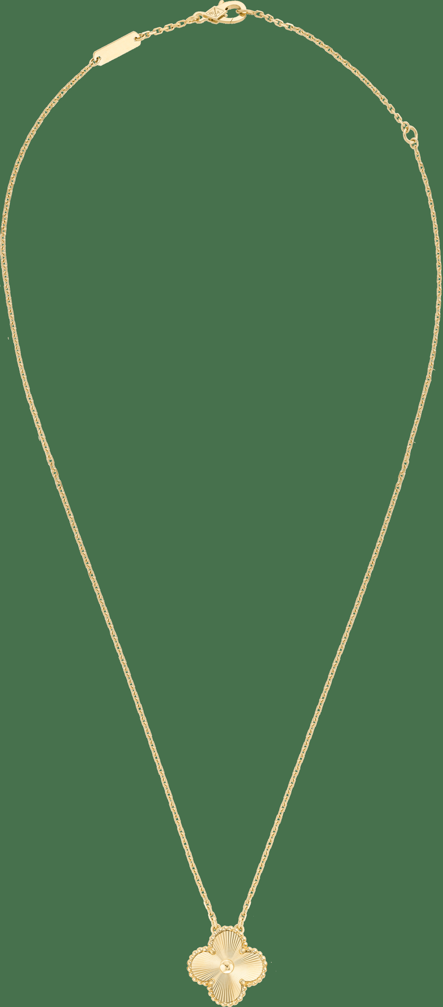 Подвеска Vintage Alhambra, гильошированное желтое золото