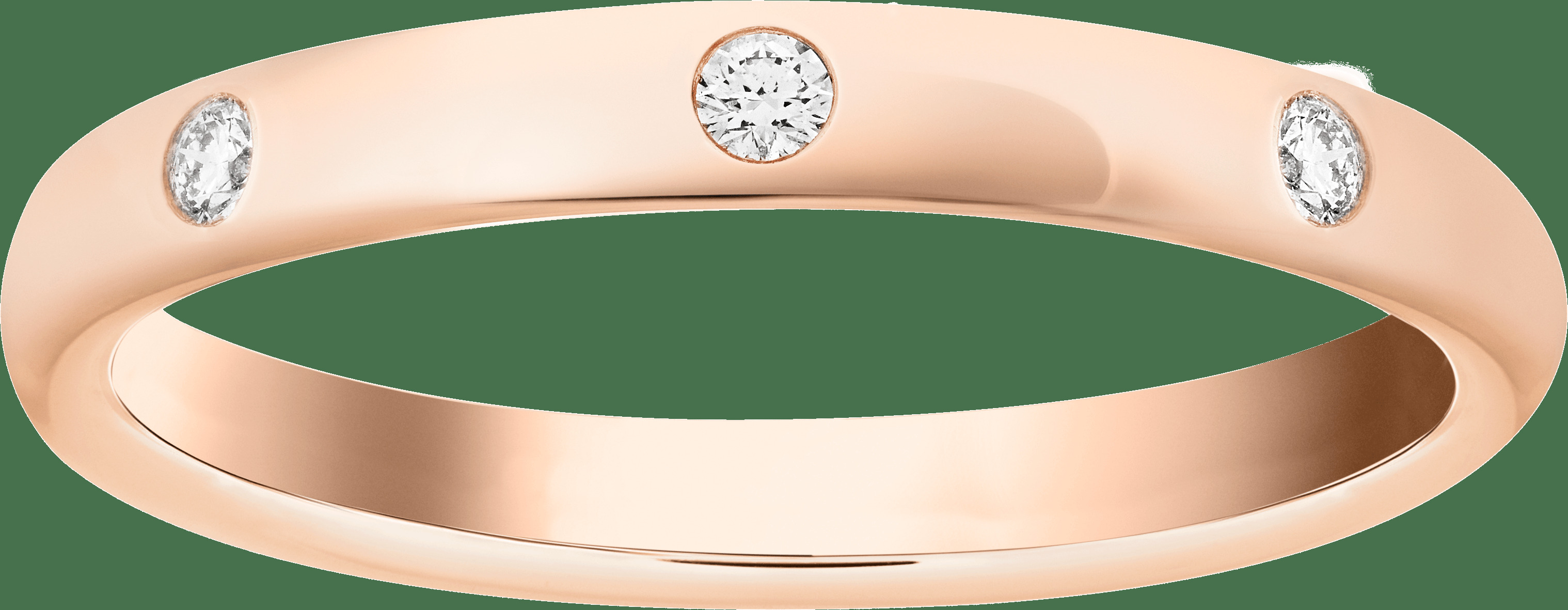 Обручальное кольцо Tendrement Etoiles, розовое золото, бриллианты