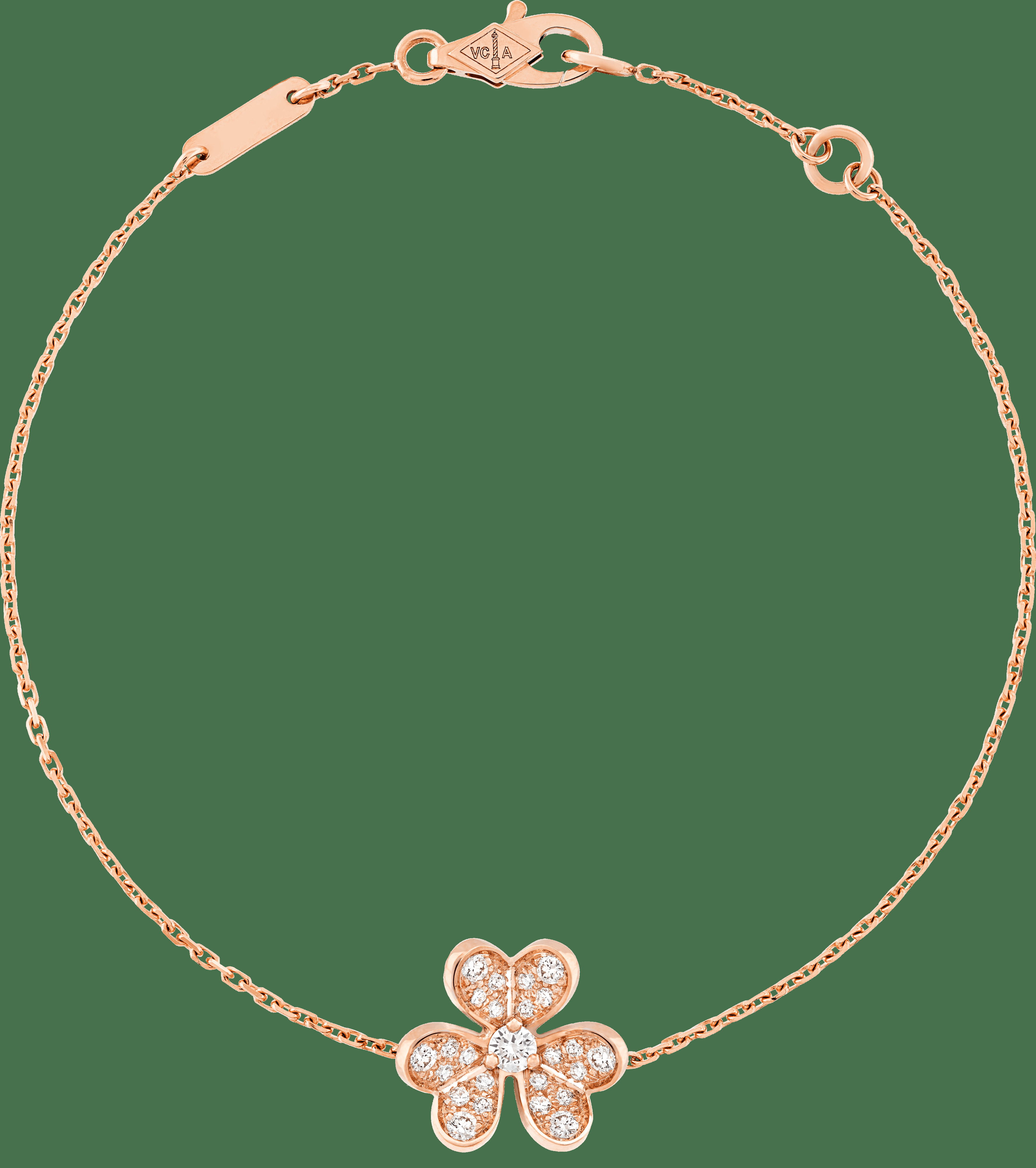 Браслет Frivole, миниатюрная модель, розовое золото, бриллианты