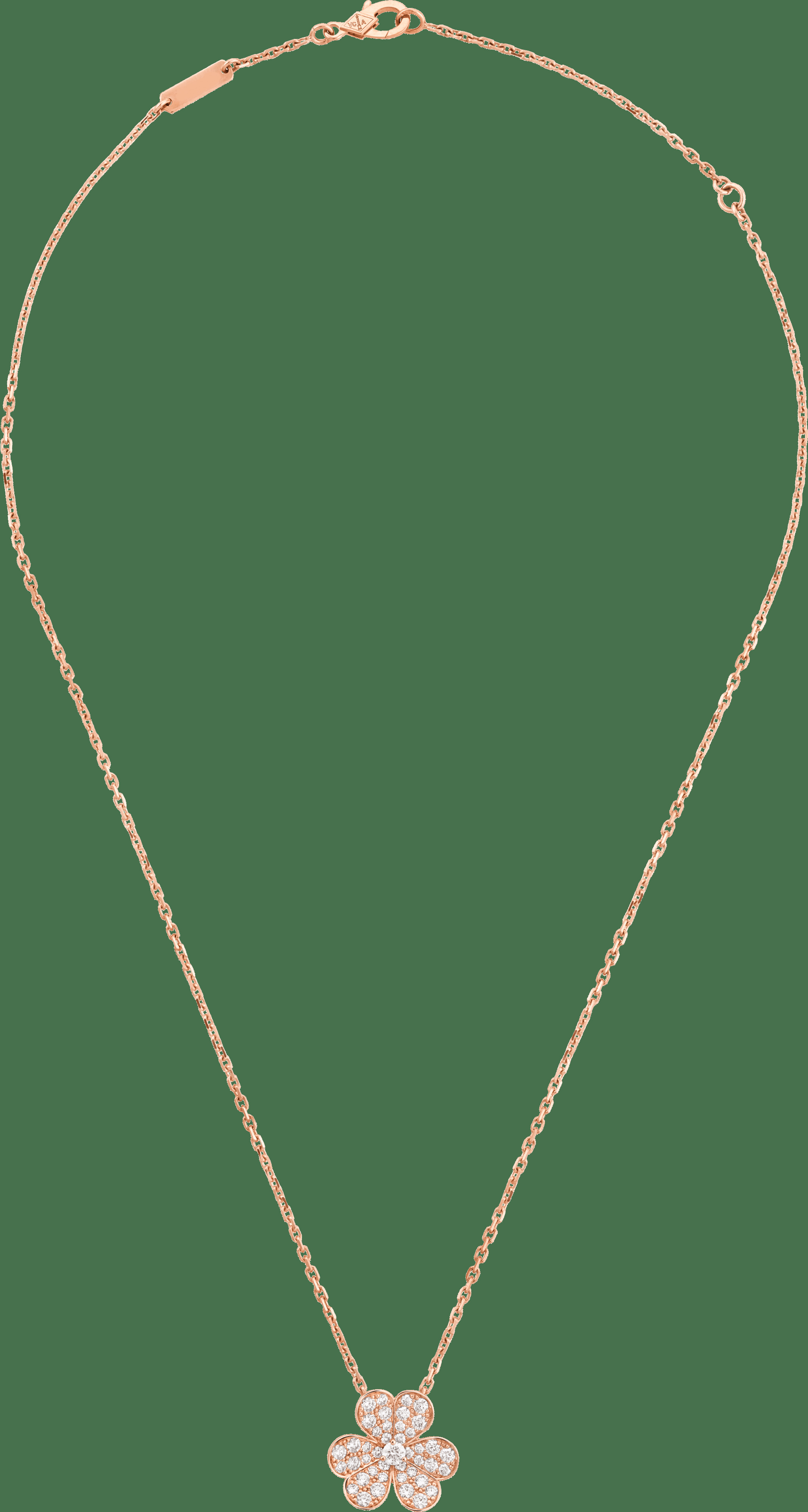 Подвеска Frivole, маленькая модель, розовое золото, бриллианты