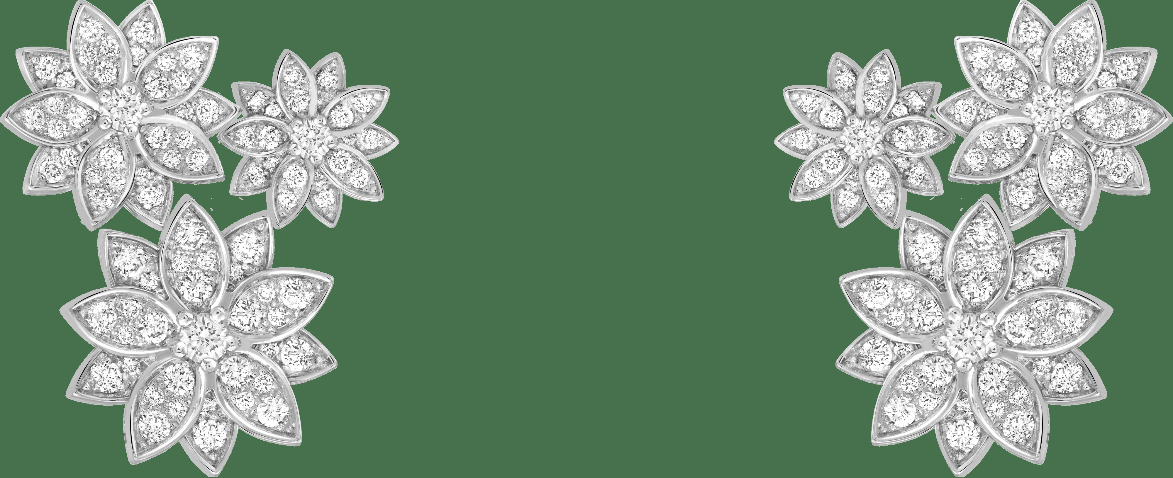 Серьги Lotus, 3 цветка