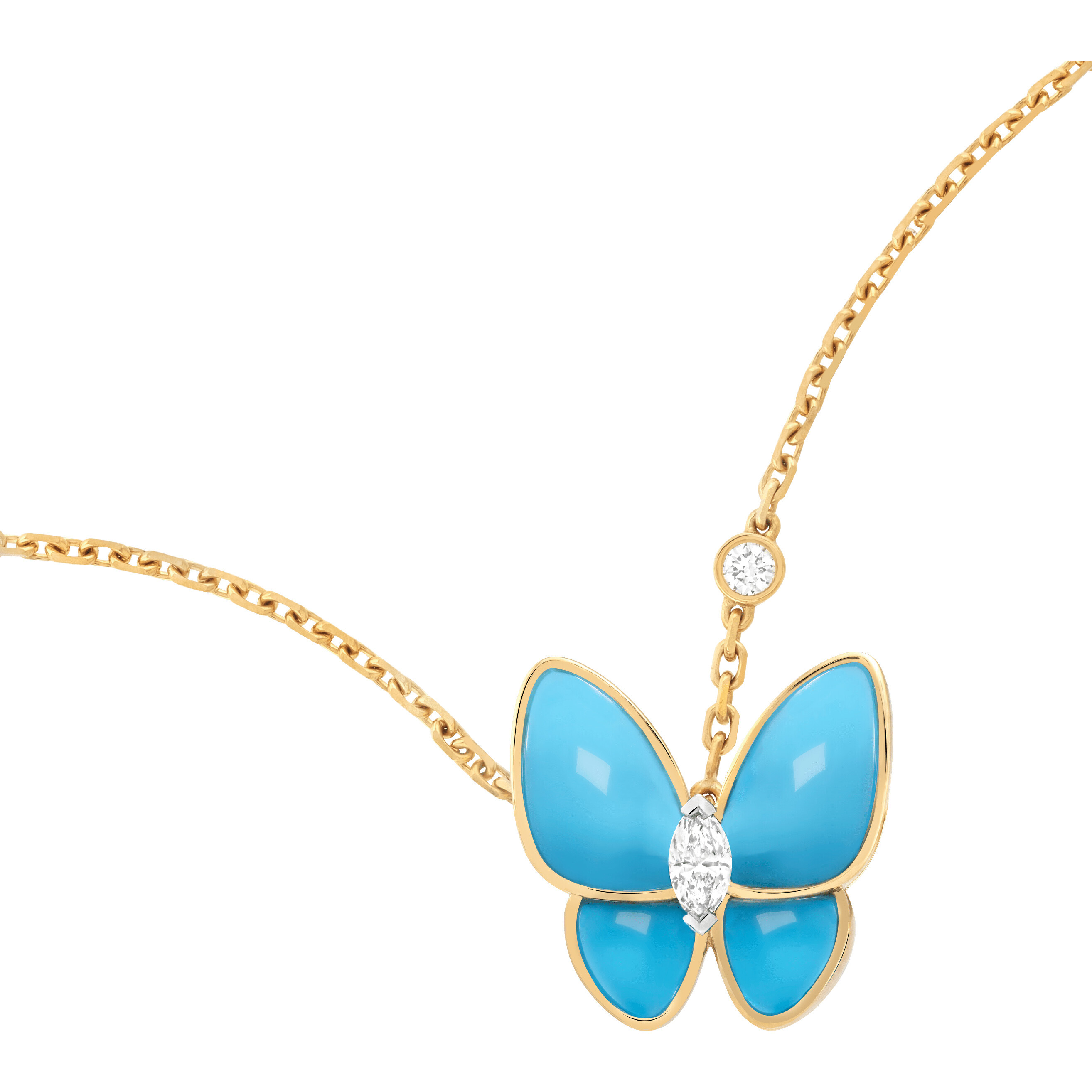Aristos_Erp::Add to Cart Подвеска Two Butterfly, желтое золото, белое золото, бирюза, бриллианты Подвеска Two Butterfly, желтое золото, белое золото, бирюза, бриллианты