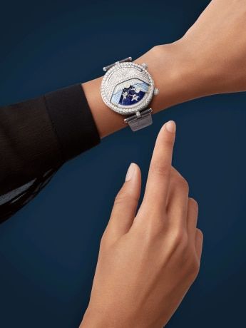 Lady Arpels Ballerine Musicale Diamant watch, Poetic Complications Collection, Van Cleef & Arpels